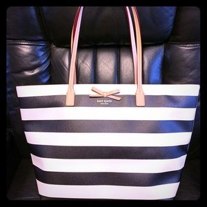 Kate Spade NY Sawyer Street Margareta stripe tote